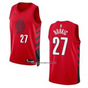 Maglia Portland Trail Blazers Jusuf Nurkic #27 Statement 2022-23 Rosso